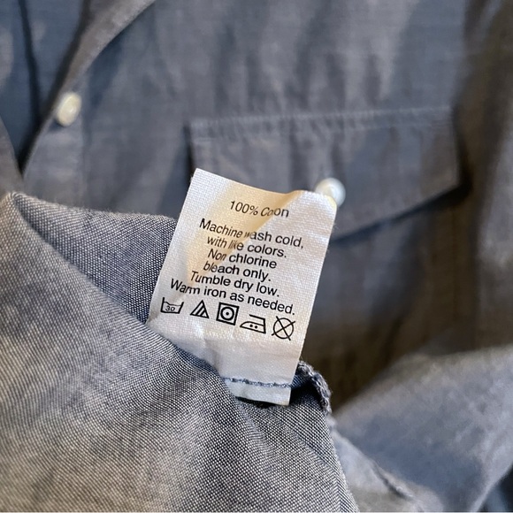 J.Crew Factory Chambray Oversized Tunic Top - Picture 6 of 8